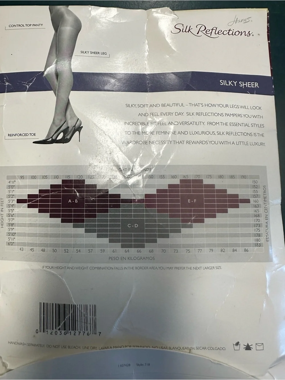 Hanes Silk Reflections Silky Sheer Pantyhose - Classic Navy